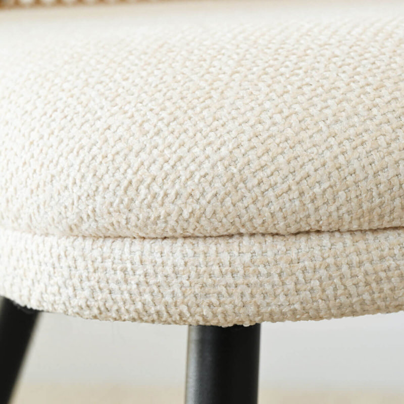 Upholstered 26.5" Rattan Counter Stool