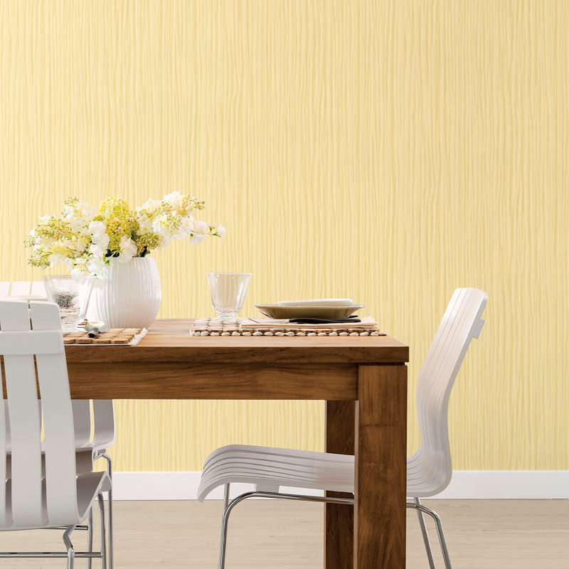 10m x 53cm 3D Embossed Wallpaper Roll, Yellow