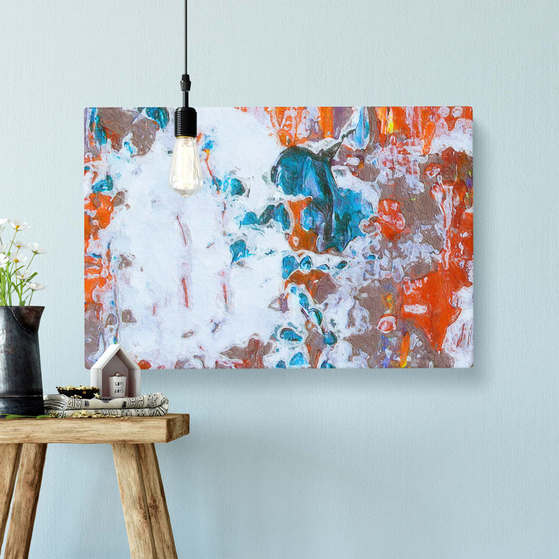 Abstract Art Painting Vol.144 by S. Johnson - Wrapped Canvas Painting, 50 cm H x 76 cm W
