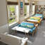Banc rembourré en similicuir Simple Fashion-101656144