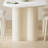 Simple Pure White Rock Plate Dining Table-1985506940