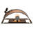 Kian Steel Flush Mounted Sconce
