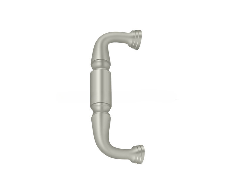 Poignée de porte Deltana DP675U15 avec finition nickel satiné de centre à centre de 6 po, Nickel satiné