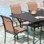 Ensemble de salle à manger rectangulaire avec chaise empilable PVC-coated polyester-851674661