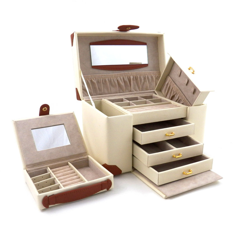 Leather Jewellery Box + Drawers