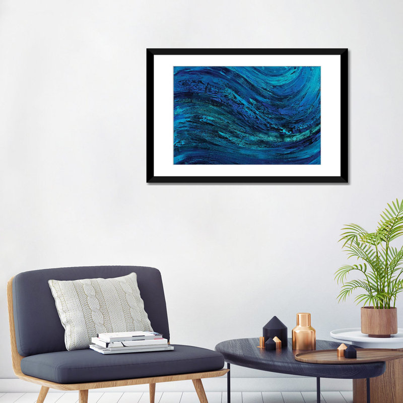 «Sans titre II», impression sur toile, H 16 po x l 24 po x P 1 po, Papier d'art encadré noir, Blanc