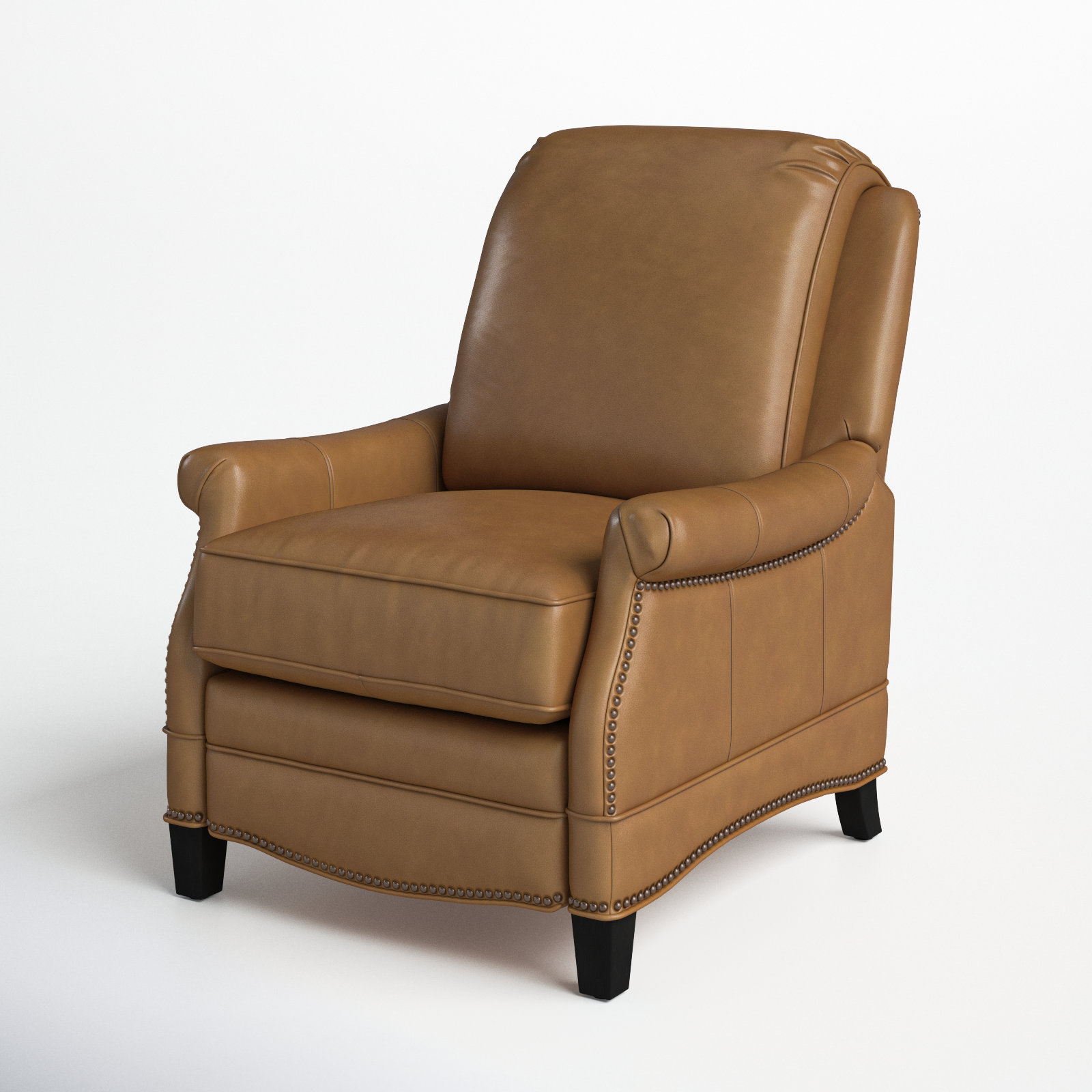 Dunlevy Genuine Leather Recliner, Shoreham Ponytail Genuine Leather