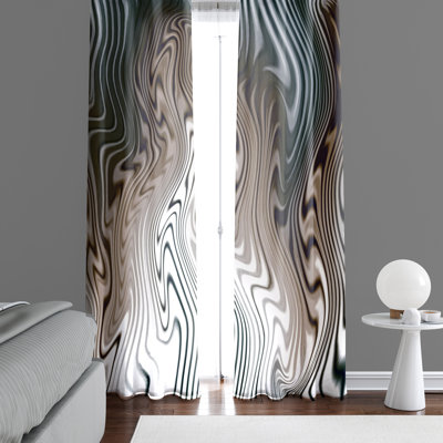 Semi Sheer Curtain Panel Pair