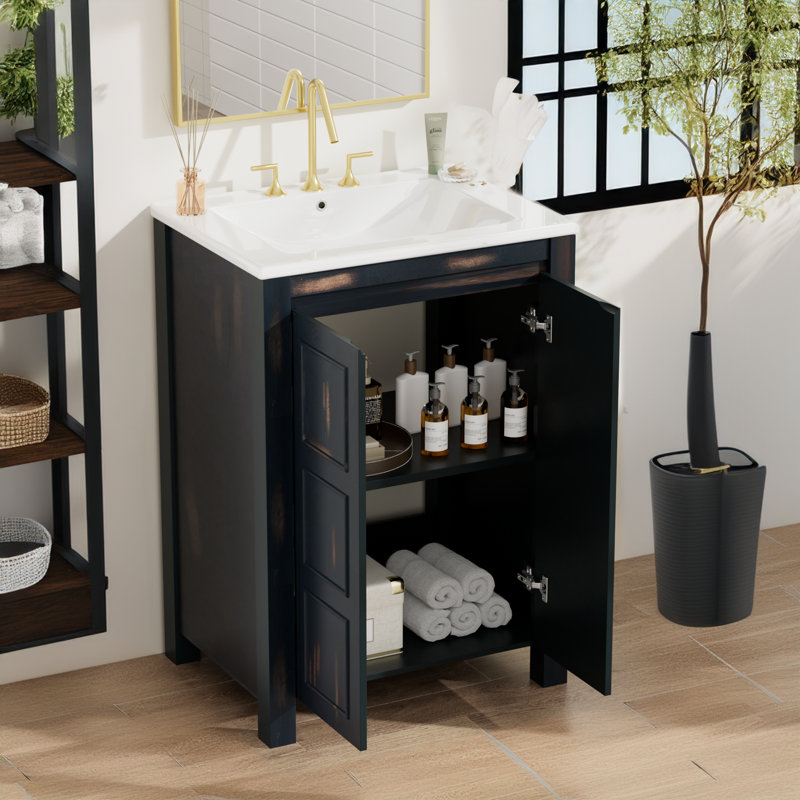 24'' Single Bathroom Vanity with Top