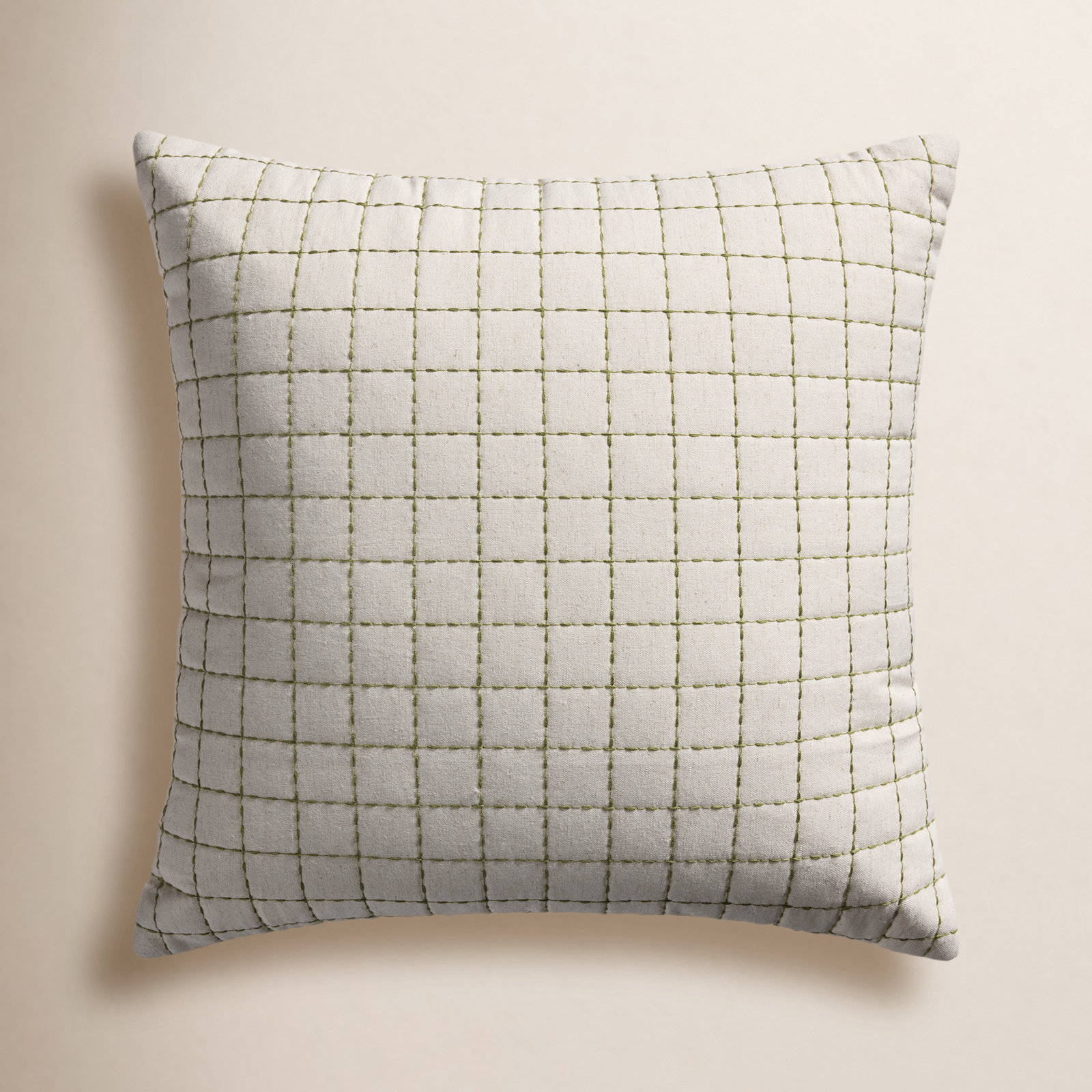 Magnolia Home x Loloi Hattie Pillow Cover, Down / Feather, Square 22"