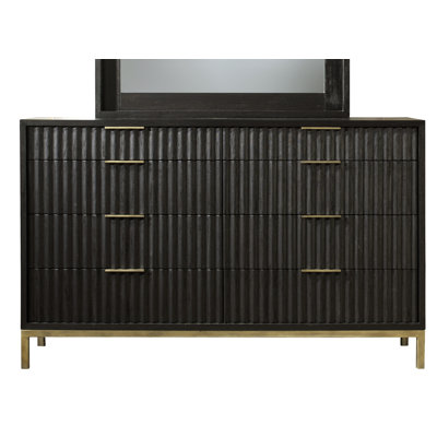 Elyza 62" Mahogany Double Dresser