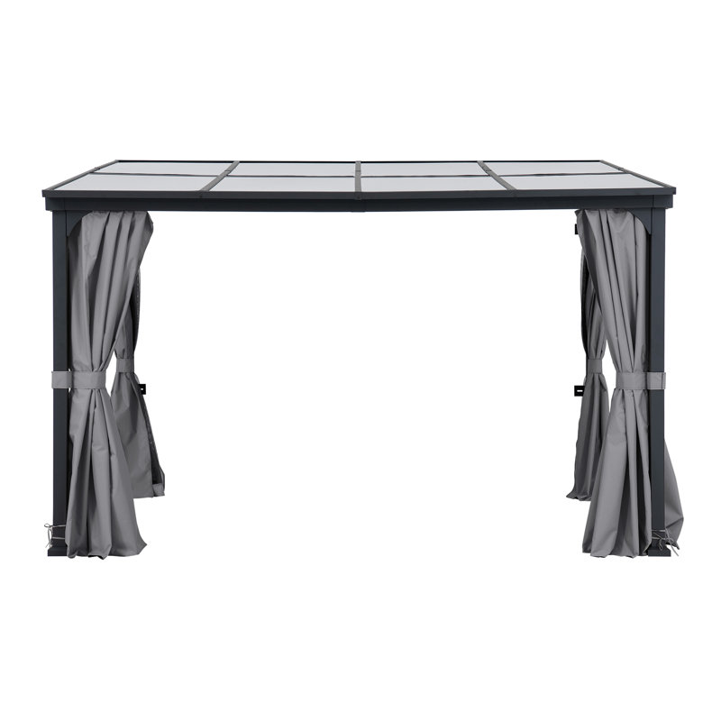 10 Ft. W x 12 Ft. D Steel Hardtop Patio Gazebo
