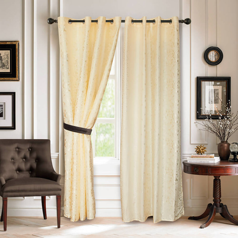 Triplett Room Darkening Curtain Single Panel