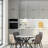 1-Light Contemporary White Cone Pendant Light with Opal Glass Shade