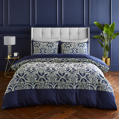 Flock Trellis Duvet Cover Set