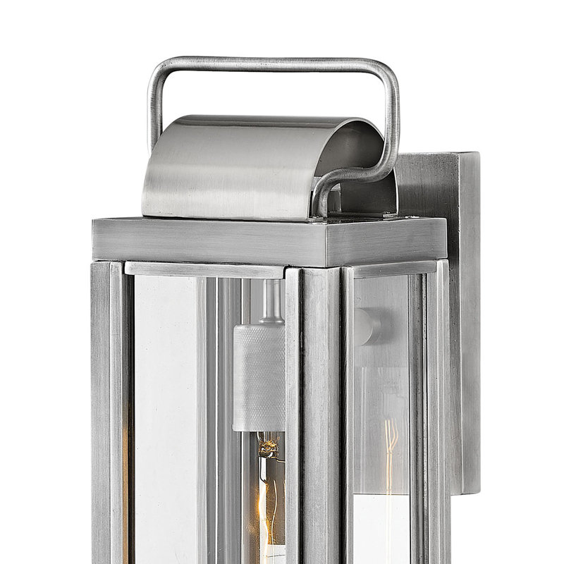 Harbor Sag Outdoor Wall Lantern, 21.25" H x 5.5" W x 7.5" D, Burnished Bronze