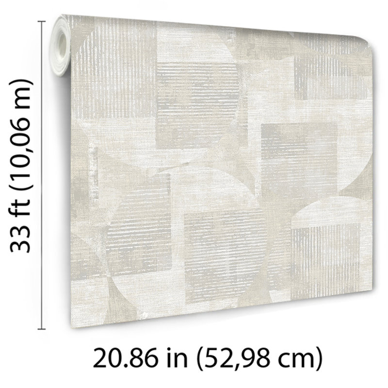 Papier peint blanc géométrique, Blanc