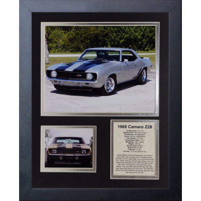 Souvenirs encadrée 1969 chevrolet camaro z28