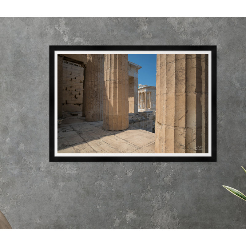 Athena Nike Through Columns I Print by Tim Klein