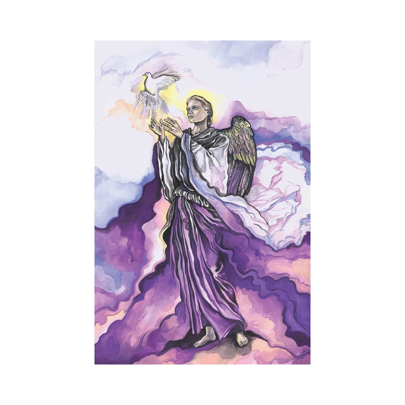 The Seven Archangels - Archangel Uriel by Fanitsa Petrou - Wrapped Canvas Gallery-Wrapped Canvas Giclée