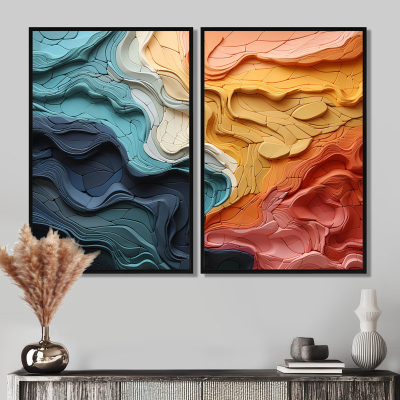 Cimdins Biomorphism Organic Forms IV - Abstract Biomorphism, reproduction d'art sur toile, 36" H x 48" W, Black
