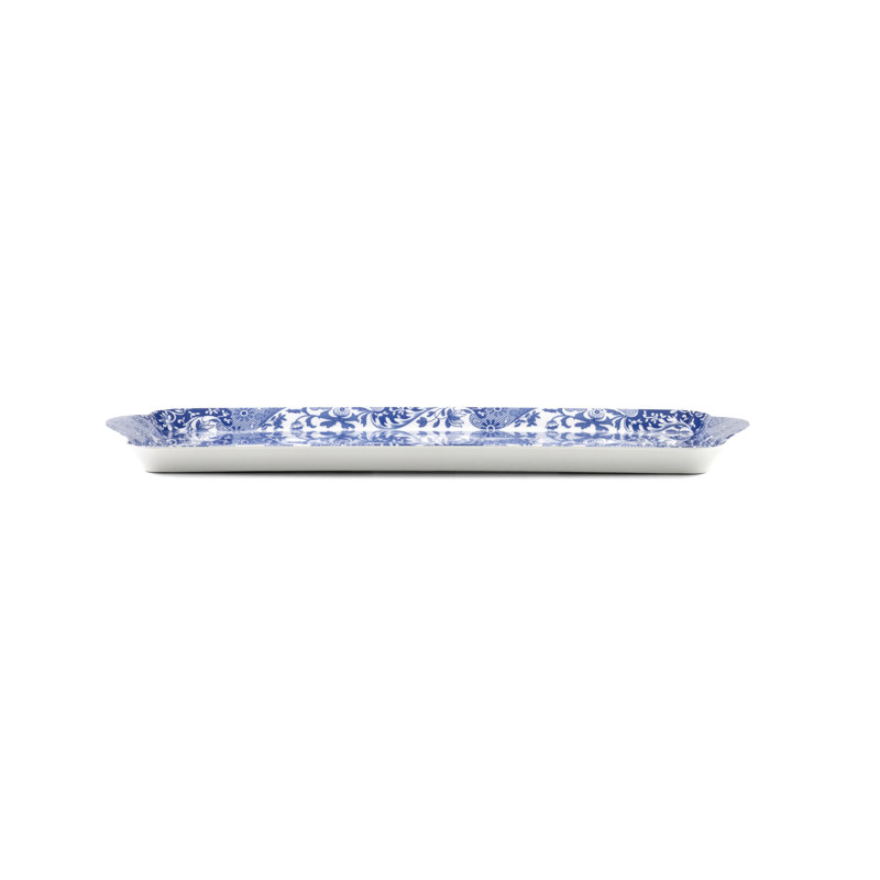 Pimpernel Blue Italian Melamine Sandwich Tray 15.1 X6.5"