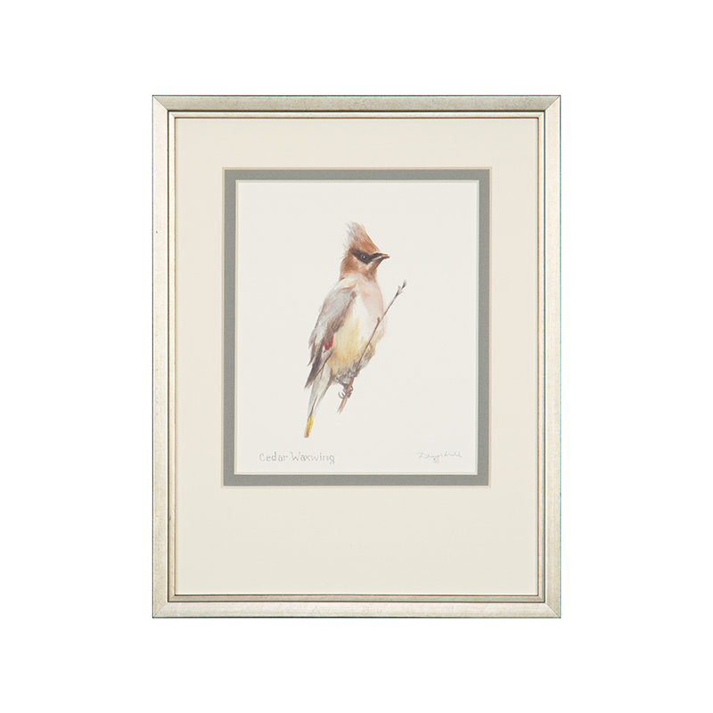 Cedar Waxing Print