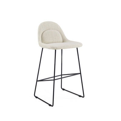 Leo Bar Chair Black Metal Leg