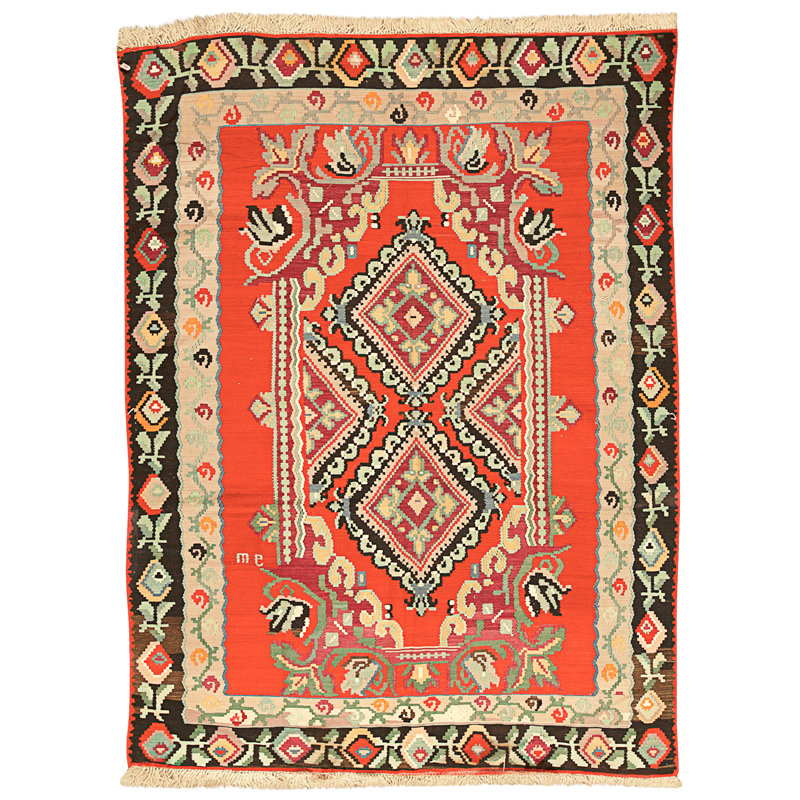 Hand Knotted Wool Area Rug