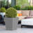 Tall Metal Tapered Planter – Large Outdoor & Indoor Garden Plant Pot With Drainage Hole And Rubber Plug, Stylish Burnished Finish For Home And Patio-1469229633-1469229632