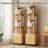 Rotating Bookshelf, 360 Degree Display 5 Tier Corner Bookshelf With Drawer For Small Space, Floor Standing Heise Storage Rack, Wood Narrow Book Shelf Organizer-890852707