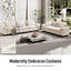 158" Modular Sectional Sofa, Oversized L Shaped Couches with Ottoman, 5-Seater Deep Seat Sofa with Throw Pillow-1548258524-1548258503