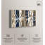 Ensemble de toiles « Abstract Blue Circles » – Ensemble de décorations murales modernes par Art Remedy, cadre noir, 10 x 15-670079054-670079088