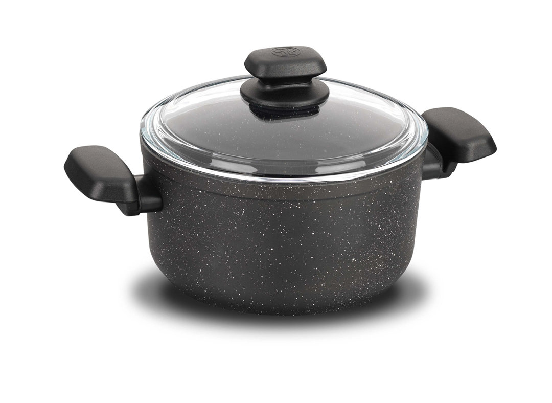 Korkmaz Ornella Aluminum Stock Pot with Lid Korkmaz