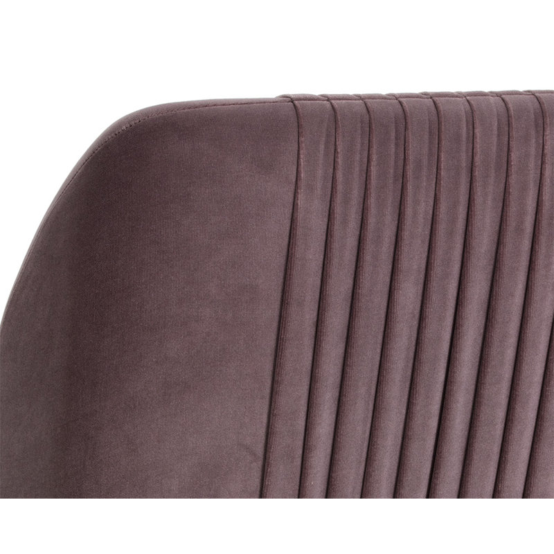 Chaise parsons capitonnée Dart H 19,5 po, Mauve