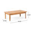 Ensemble de causeuse d'extérieur en bois d'acacia Aston_Causeuse et table basse