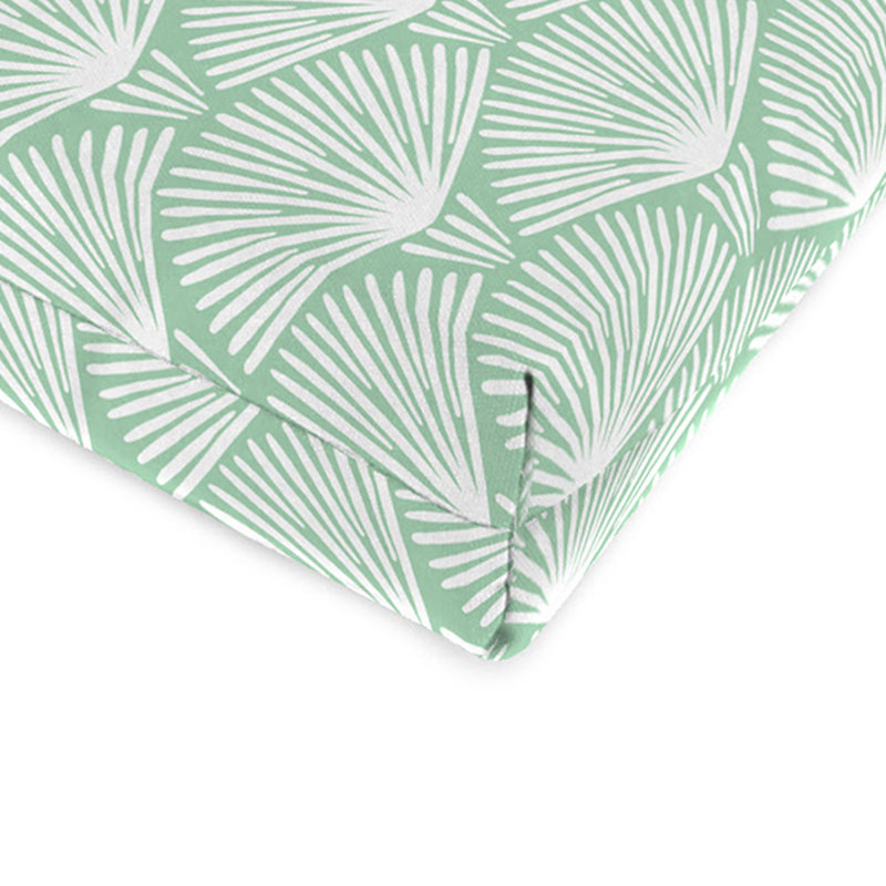 Outdoor Lounge Chair Cushion, Lugana Seagreen