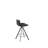 Swivel Upholstered Counter Stool with Metal Frame-40925060-40925061-44645335