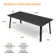 Rajni Rectangular Aluminum Outdoor Dining Table