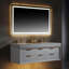 Meuble-lavabo double 60 po avec comptoir en pierre-423483888