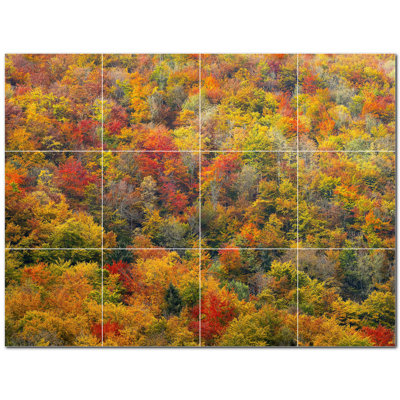 Murale en céramique satinée Autumn Photo 12 po x 12 po