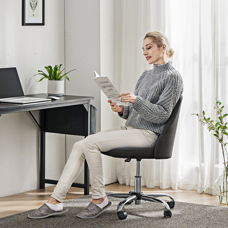Chaise de travail Jubayer, Noir