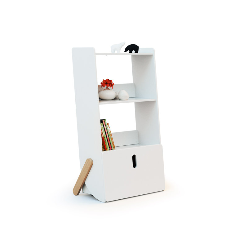 277.88cm H X 162.56cm W Solid Wood Toy Storage Kids Bookcase