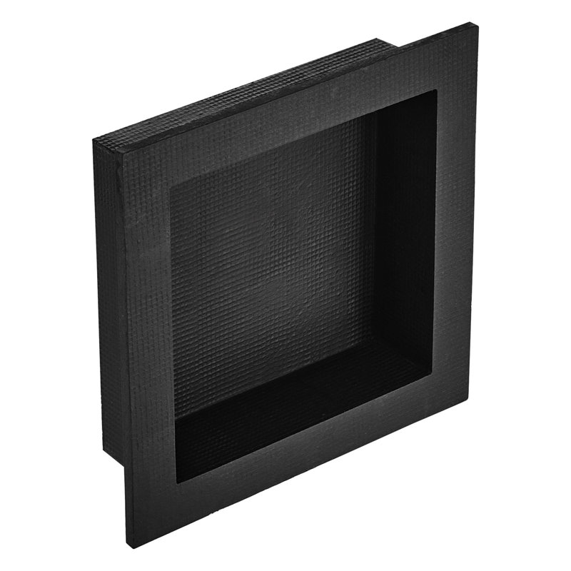 Niche de douche noire 16 po x 16 po VEVOR prête à poser pour carrelage
