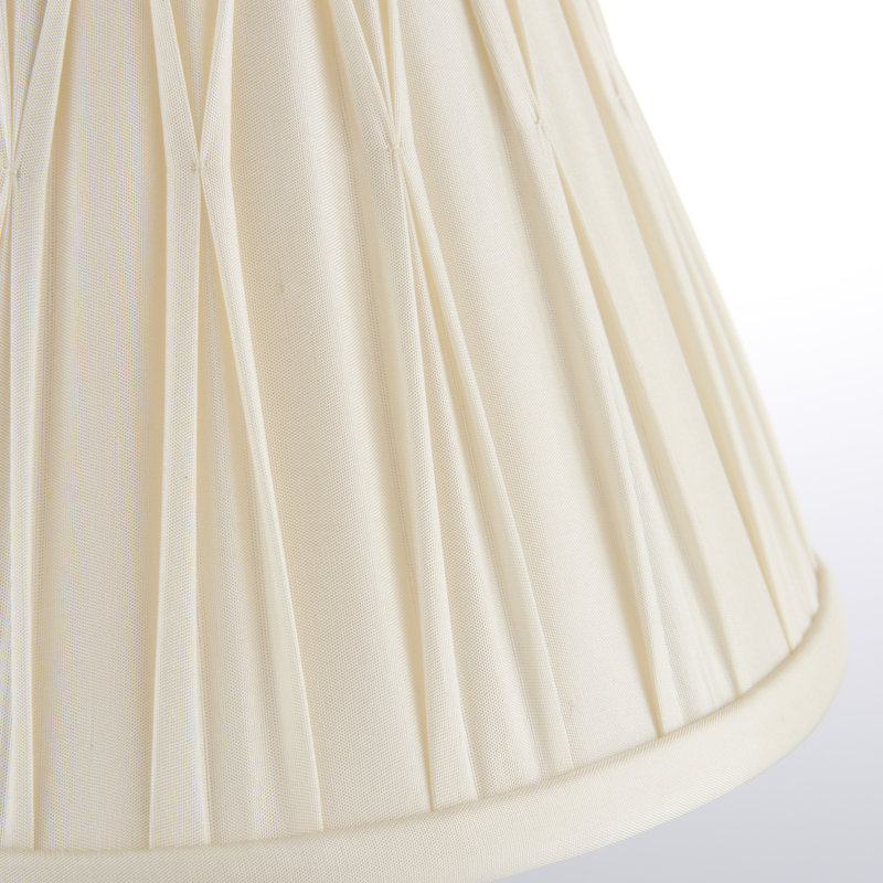 Ame Chatsworth 20cm Silk Empire Lamp Shade, Ivory