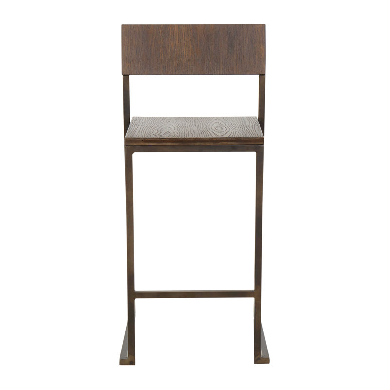 Reeno Counter Stool with Metal Frame