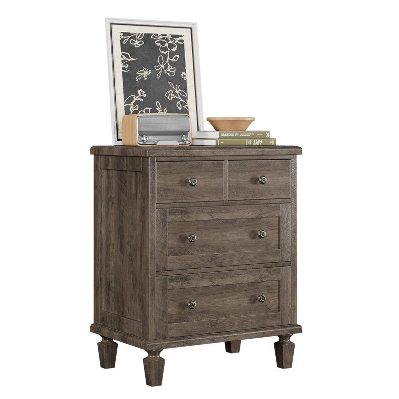 59.9cm W 4 - Drawer Chest of Drawers, Grey