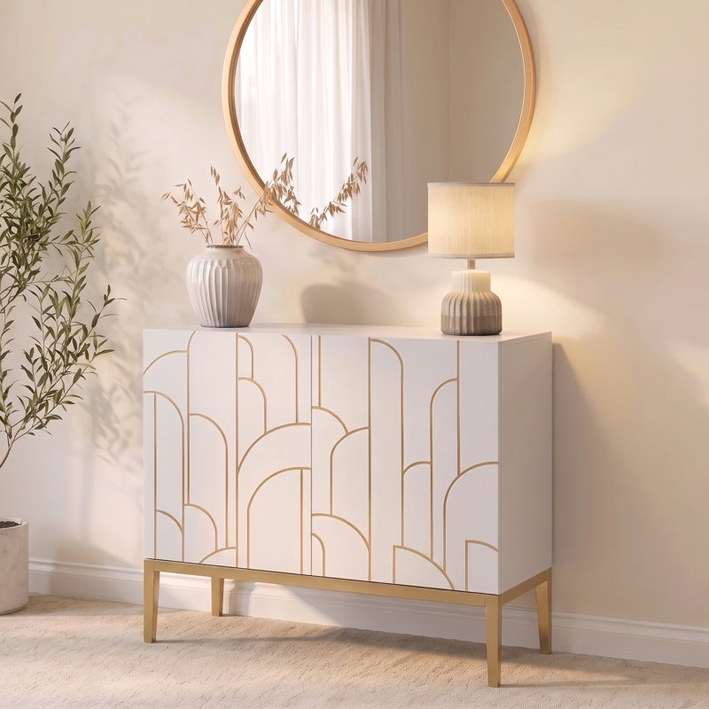 Heathfield Sideboard, 77 cm H x 90 cm W x 40 cm D, Snow White