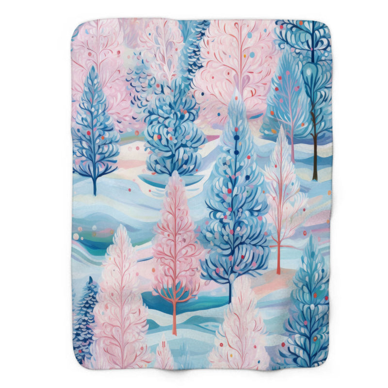 Serene Piness - couverture sherpa de qualité supérieure 1 pièce, Lit simple