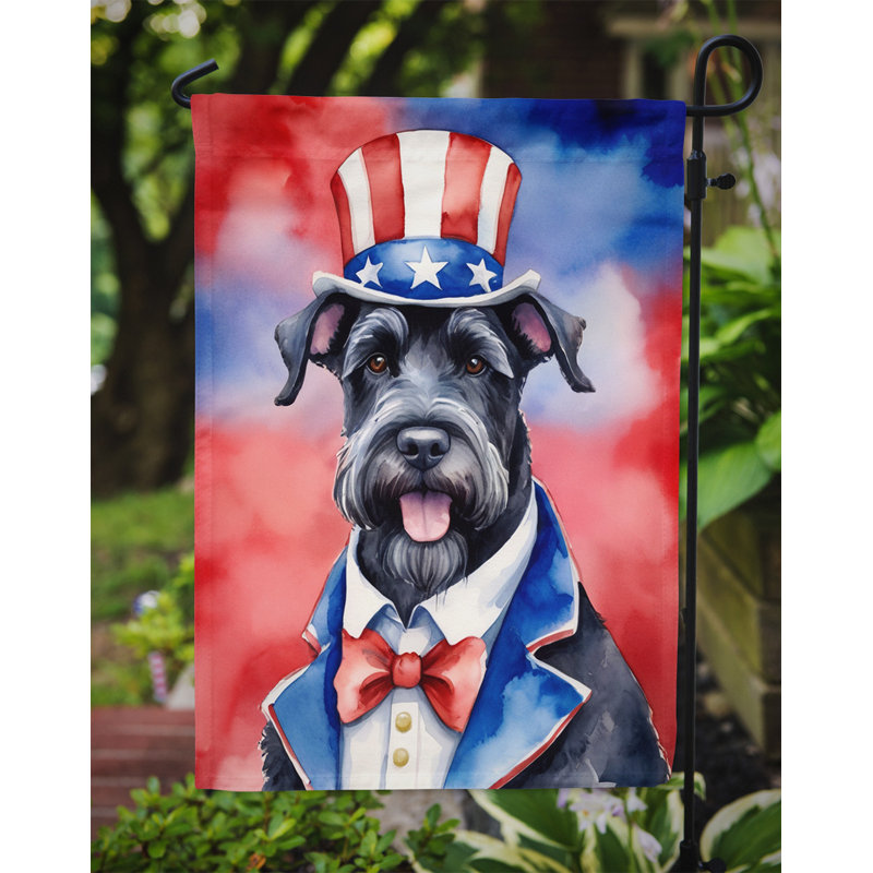 Drapeau patriotique du jardin américain, Schnauzer géant